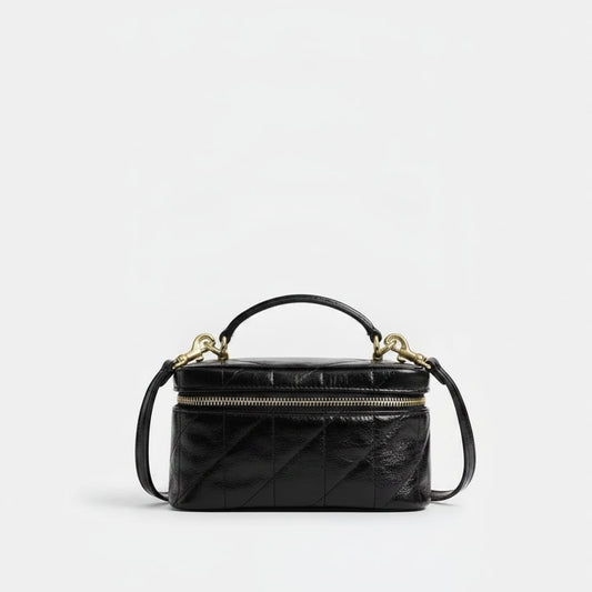 Quilted Compact Crossbody Bag