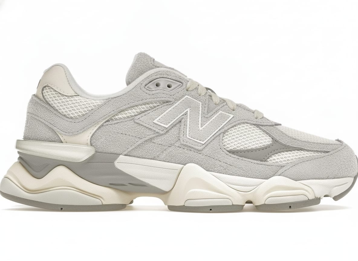 Casual Suede Mesh Sneakers - Quartz Grey