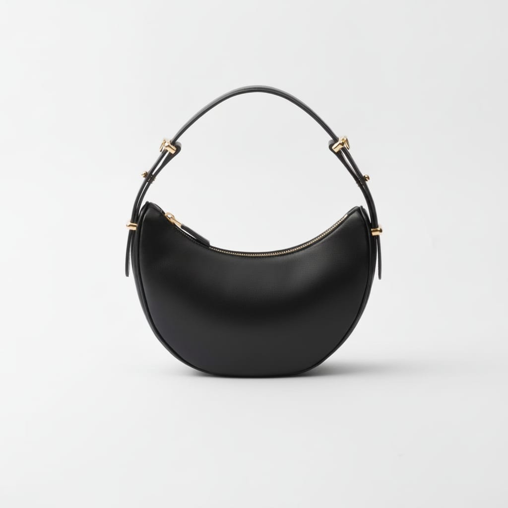 Arqué Small Leather Shoulder Bag
